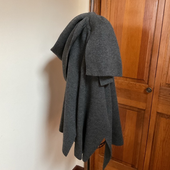 ZARA knit coat with scarf wool blend, Large - Picture 7 of 8